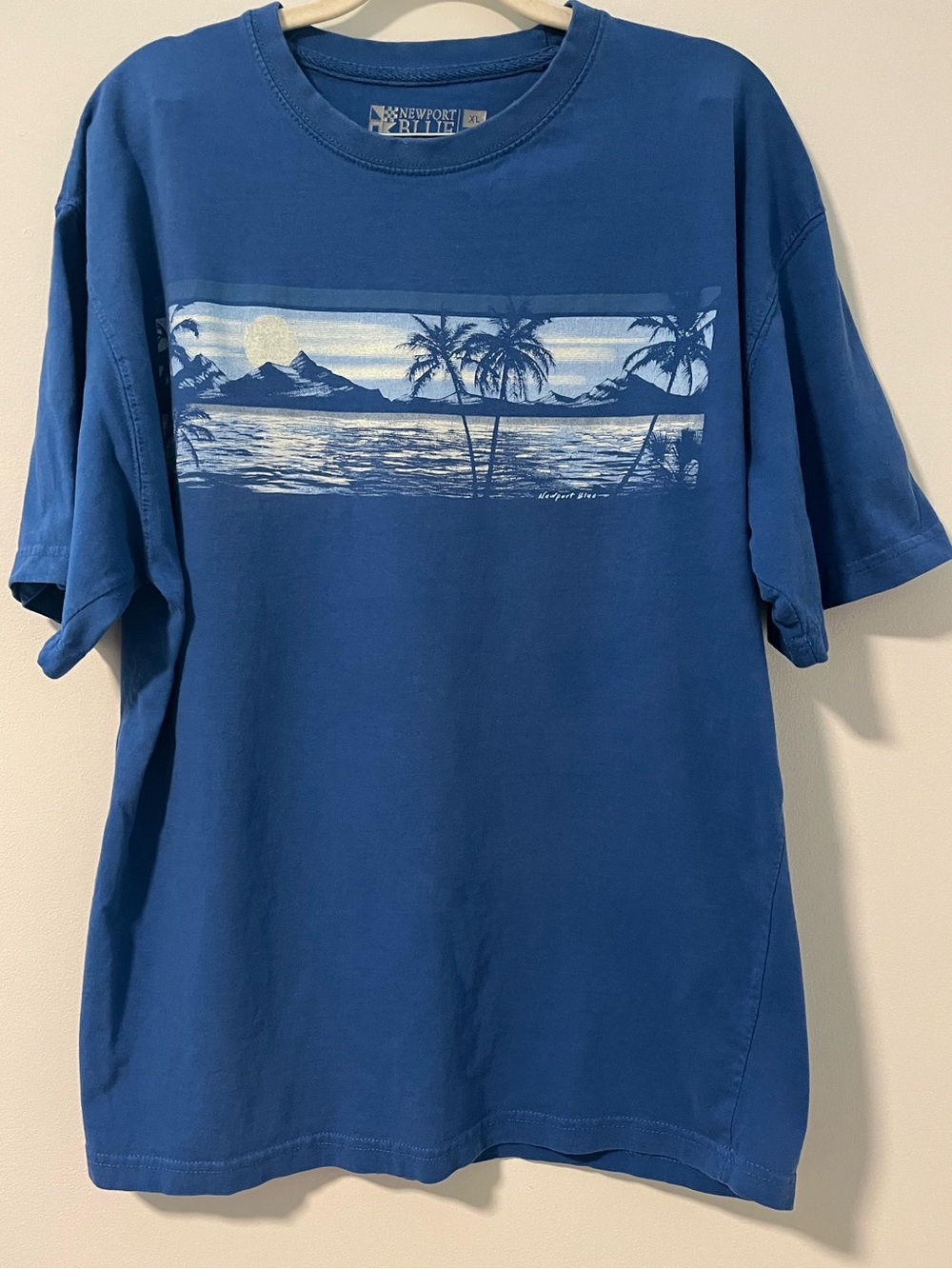 Newport Blue Navy Short-Sleeve Tee 100% Cotton